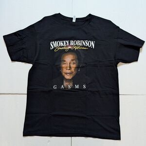 Smokey Robinson GASMS tour T Shirt. Adult Large. Used. 2023. Motown, Miracles